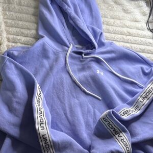 Under Armour Purple Crop Top Hoodie